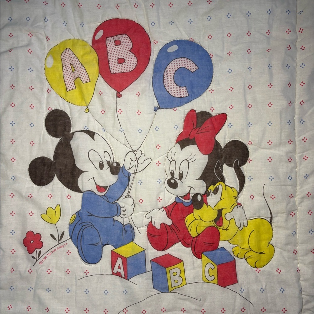 Mickey and Minnie Mouse Baby Blanket